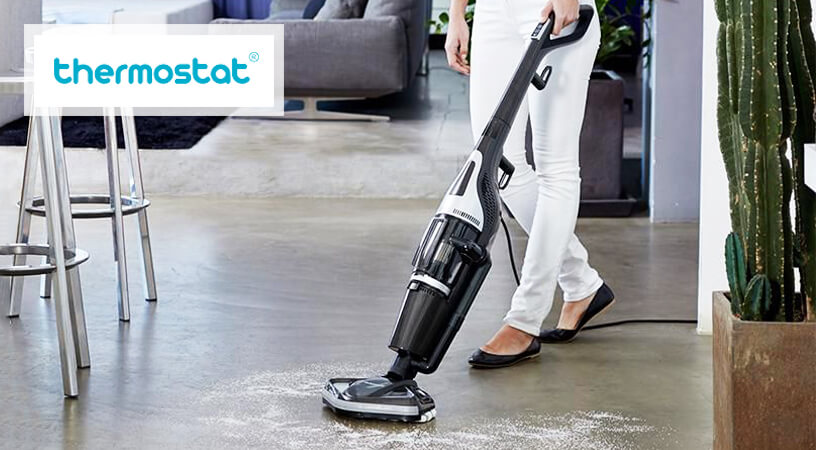 Balai aspirateur vapeur tout en un