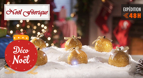 Boules de noël scintillantes 